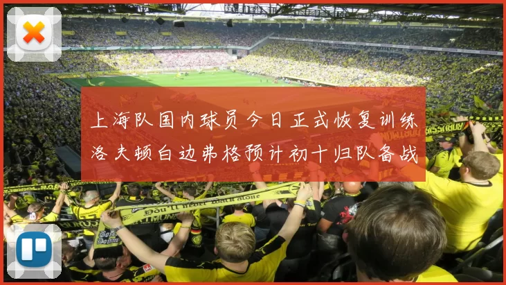 上海队国内球员今日正式恢复训练洛夫顿白边弗格预计初十归队备战新赛季
